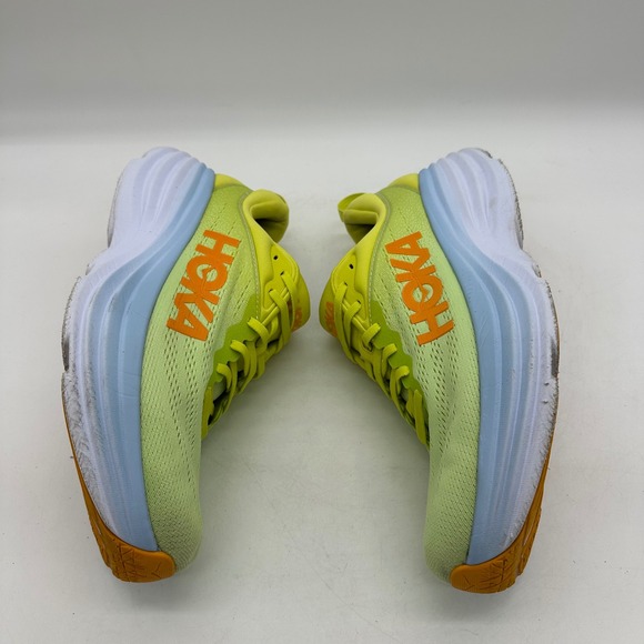 Hoka M Bondi 8 1123202 BEPM Mens Size‎ 11 D Vibrant Yellow / Blue Running Shoes main image 4